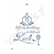 Stencil DIN A3 "La vida es nada..." - ST-3010-A3
