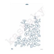 Stencil DIN A3 "Ramillete flores perfil" - ST-3015-A3